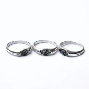 Eye Of Providence Ring - Silver Lapis Lazuli Eye Pointed Blue - Bricks Masons