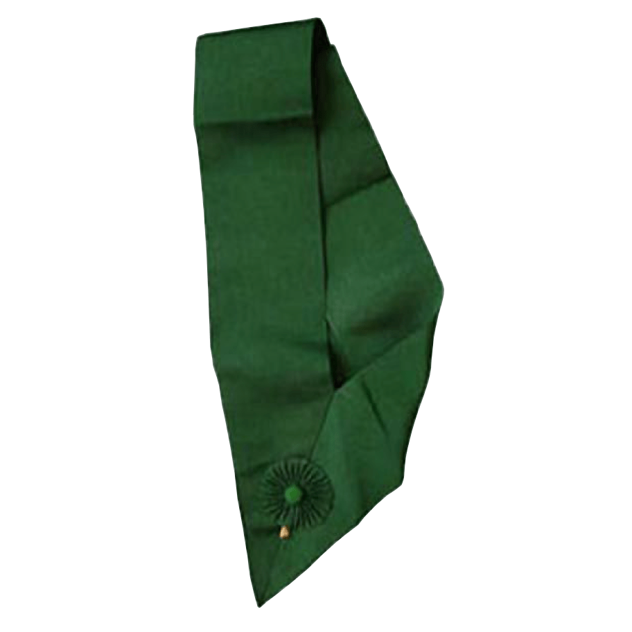 Royal Order Of Scotland Sash - Green with Rosette