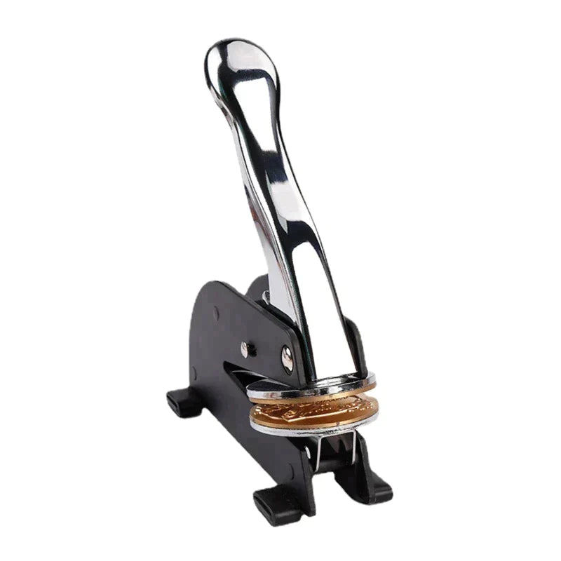 Widows Sons  Desktop Seal Press - Stainless Steel With Black Customizable - Bricks Masons