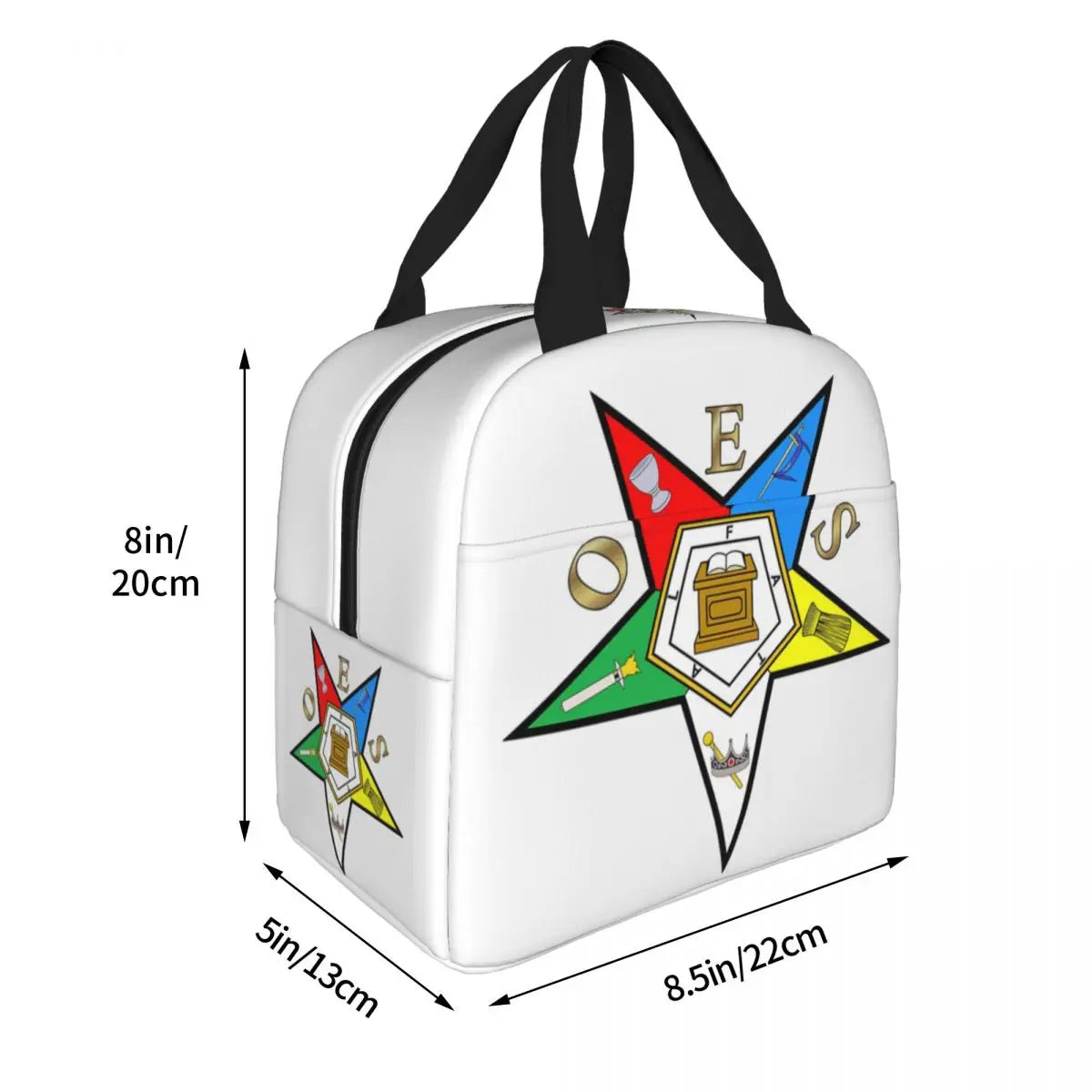 OES Lunch Bag - Thermal Foil Office Tote - Bricks Masons