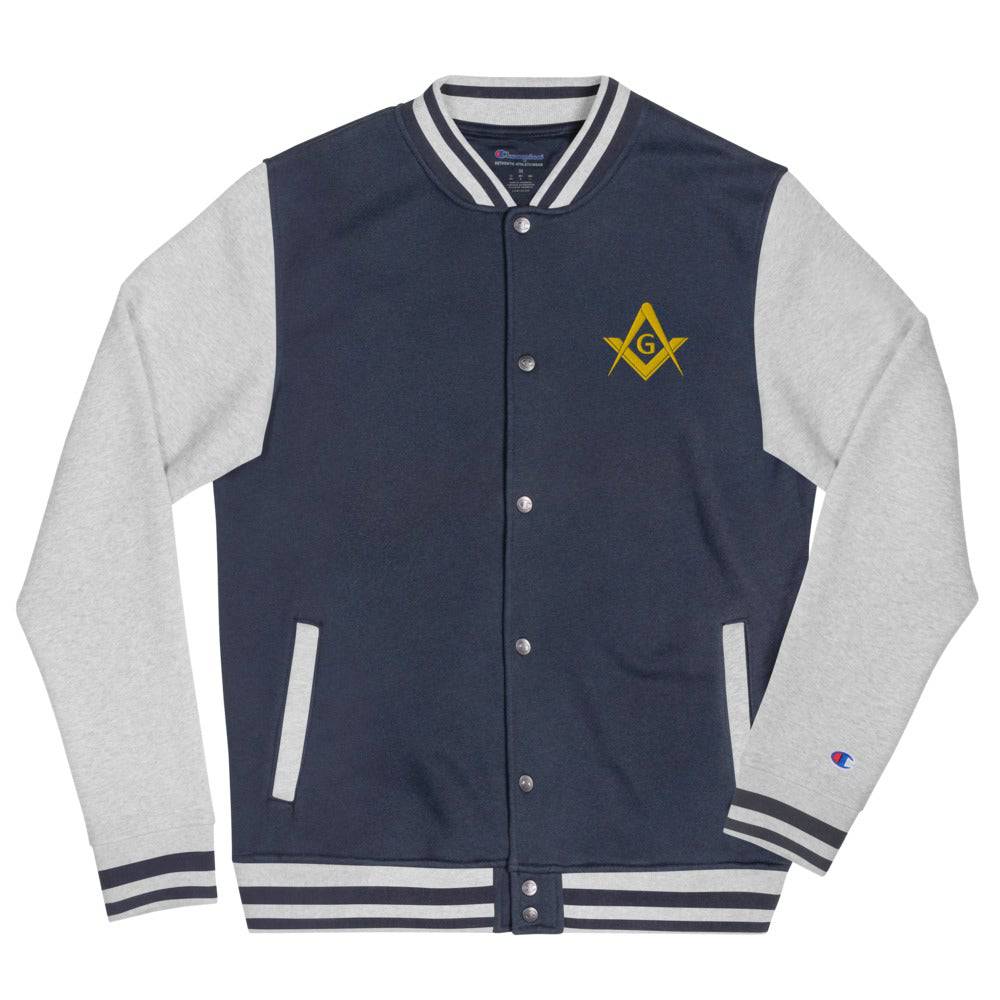 Master Mason Blue Lodge Jacket - Golden Embroidery