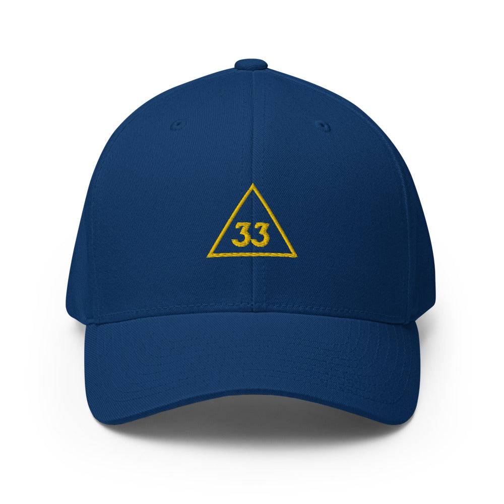 33rd Degree Scottish Rite Baseball Cap - Golden Embroidery