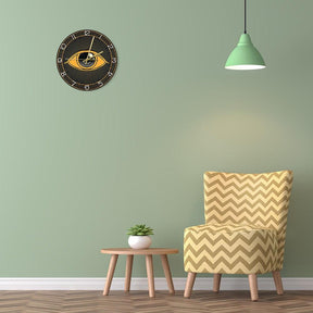 Eye Of Providence Clock - Silent Non Ticking - Bricks Masons