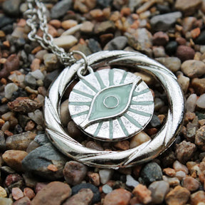 Eye Of Providence Necklace - Glowing Eye Stainless Steel - Bricks Masons