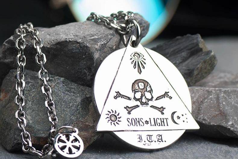 Eye Of Providence Necklace - Stainless Steel - Bricks Masons