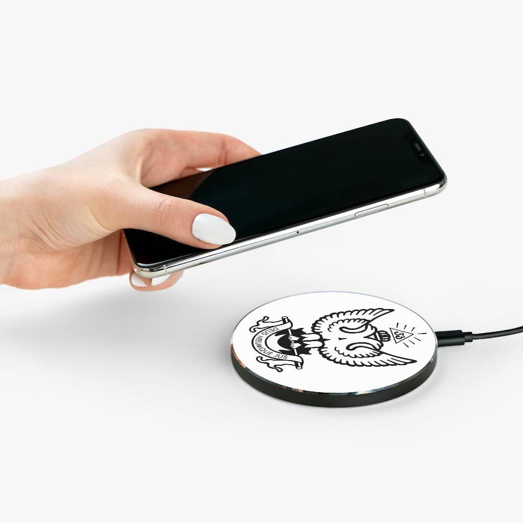 33rd Degree Scottish Rite Wireless Charger - Wings Up Black & White