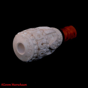 Master Mason Blue Lodge Cigarette Holder - Hand Carved - Bricks Masons