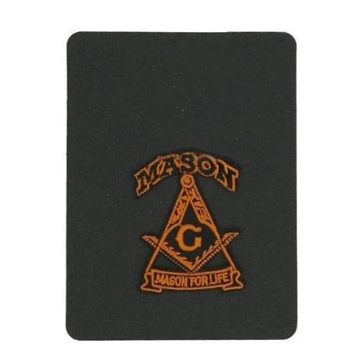 Master Mason Blue Lodge Patch - Mason For Life Square and Compass G Embroidered