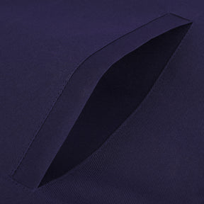 Junior Warden Blue Lodge Officer Apron - Kenton Lodge Navy Velvet With Silver Embroidery Thread - Bricks Masons