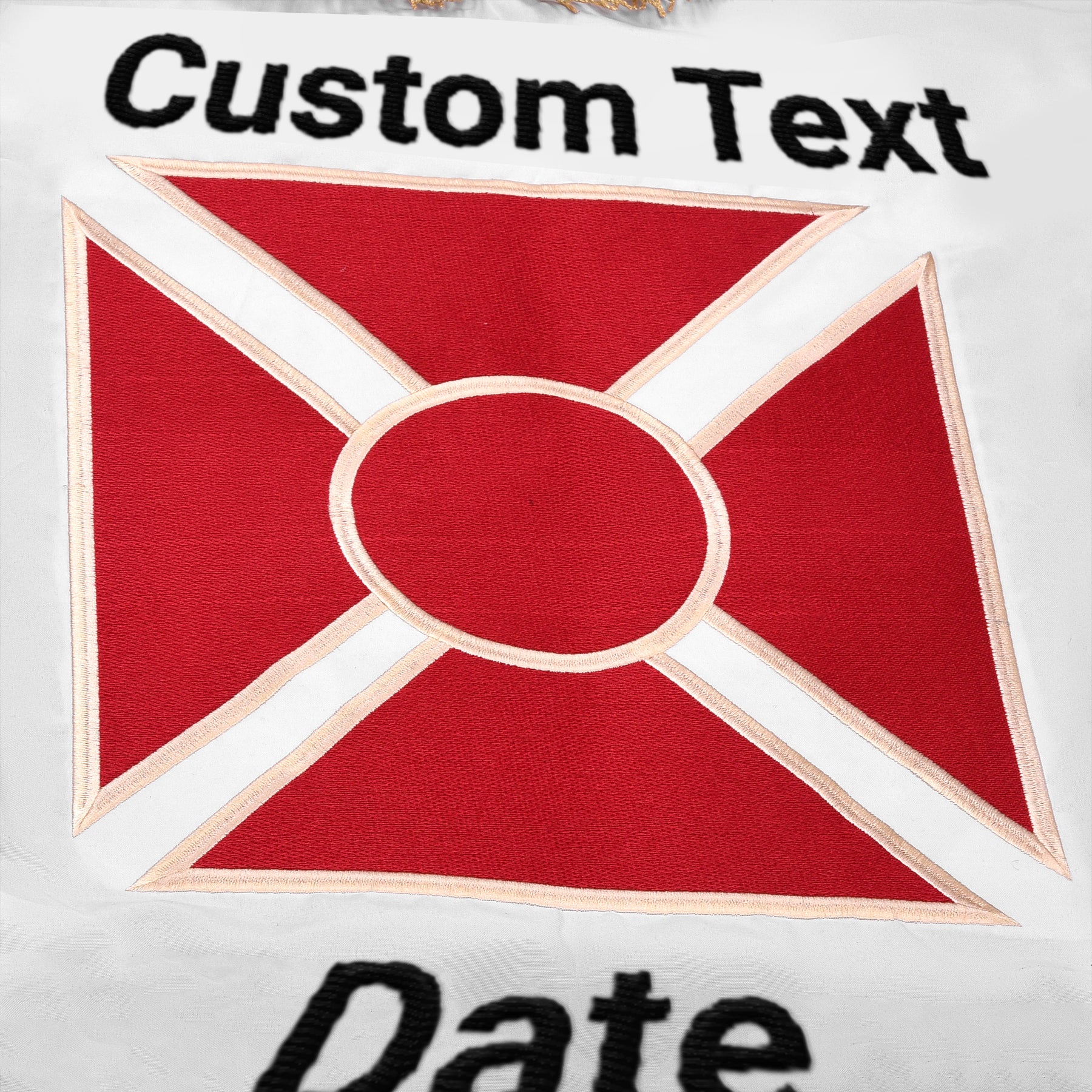 Knights Templar Banner - Machine Embroidery Fully Customizable - Bricks Masons