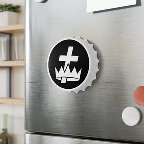 Knights Templar Bottle Opener - Black & White - Bricks Masons