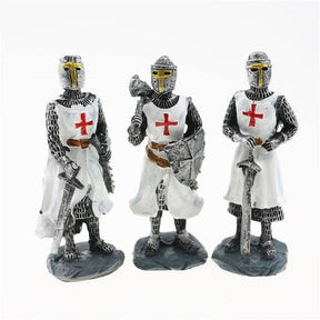 Knights Templar Figurine - 3D Resin with Magnet Decoration - Bricks Masons