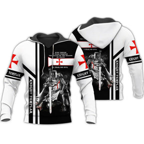 Knights Templar Hoodie - 3D Print Armor , Sweatshirts & Zipper - Bricks Masons