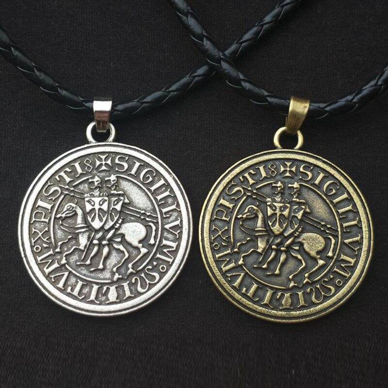 Knights Templar Commandery Necklace - Sigillum MilItum XPISTI Vintage - Bricks Masons