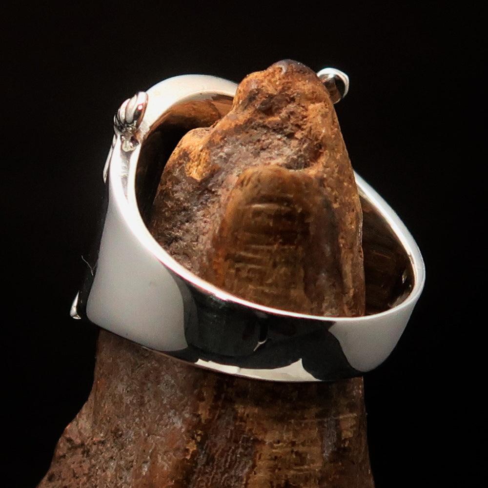 Knights Templar Ring - Blue Shield Cross Sterling Silver - Bricks Masons