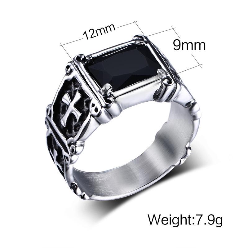 Knights Templar Commandery Ring - Red & Black - Bricks Masons