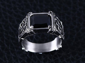 Knights Templar Commandery Ring - Red & Black - Bricks Masons