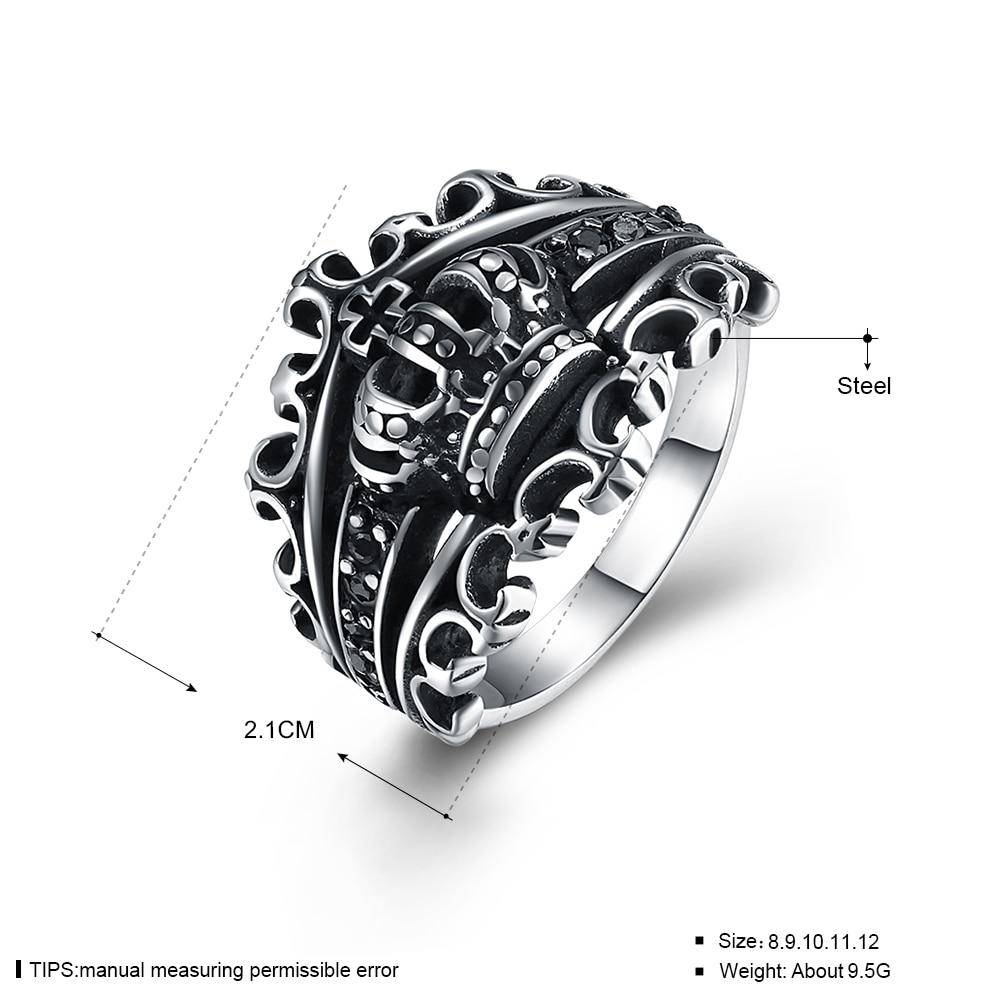 Knights Templar Ring - Royal King Crown - Bricks Masons