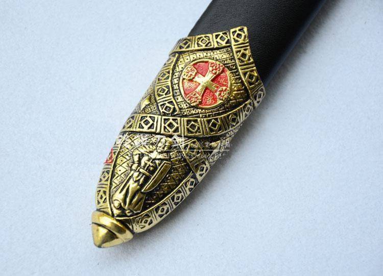 Knights Templar Sword - Cross W/ Wall Mount & Scabbard 42.7" - Bricks Masons