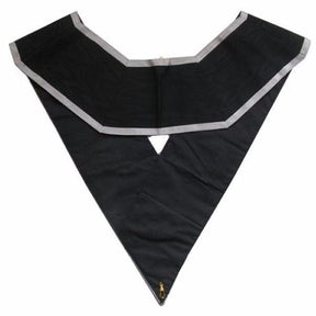 32nd Degree Scottish Rite Collar - Black Moire with White Borders