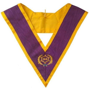 96th Degree Memphis Misraim French Regulation Collar - Purple