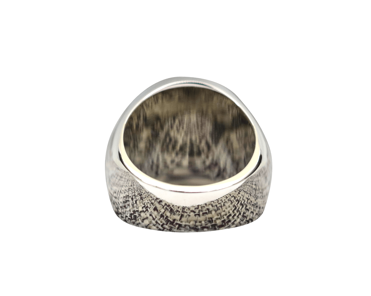 Master Mason Blue Lodge Ring - Sterling Silver Blue Face S&C G - Bricks Masons