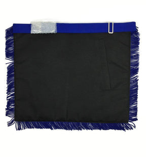 Master Mason Blue Lodge Apron - Royal Blue with Fringe - Bricks Masons