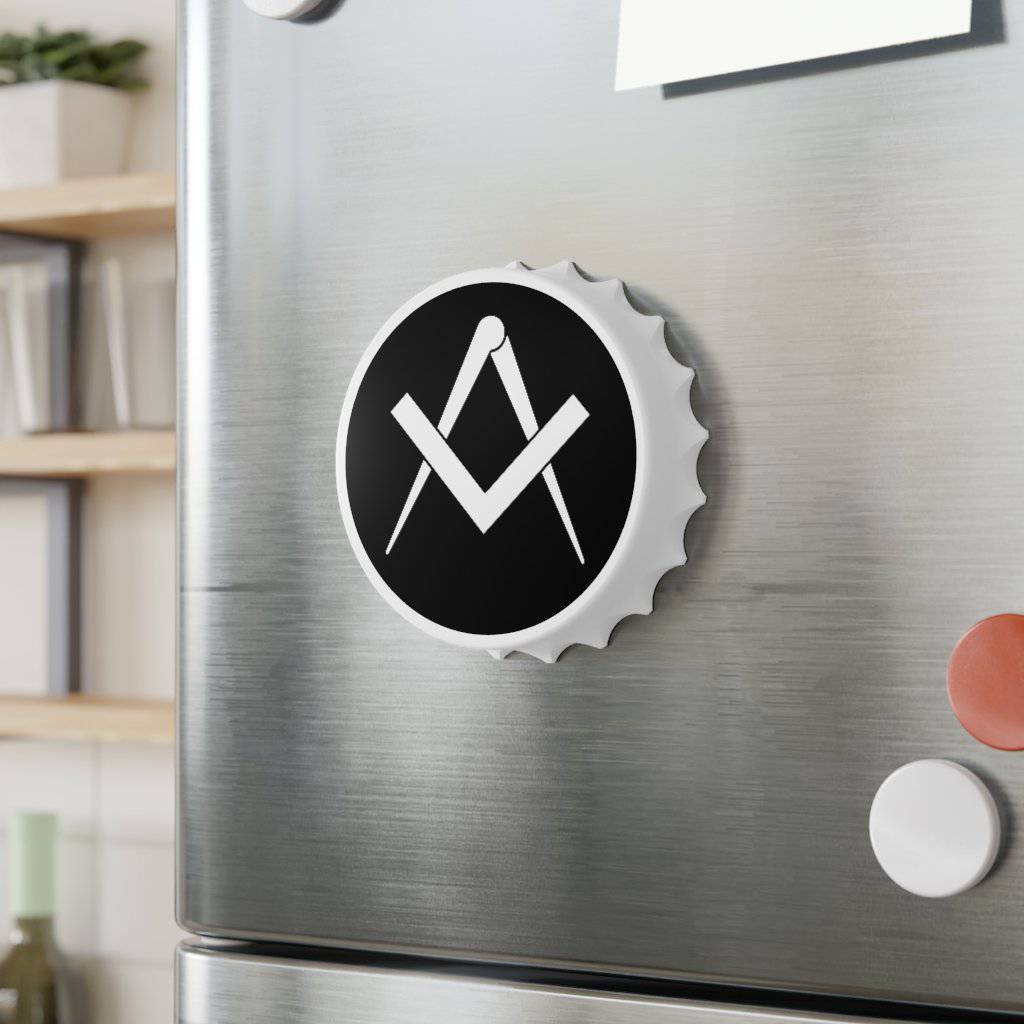 Master Mason Blue Lodge Bottle Opener - Magnetic - Bricks Masons