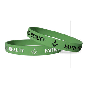 Master Mason Blue Lodge Bracelet - Various Silicone Colors - Bricks Masons