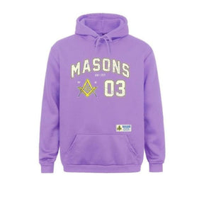 Master Mason Blue Lodge Hoodie - Sports Jersey 03 Square and Compass G - Bricks Masons