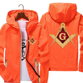 Master Mason Blue Lodge Jacket - Square & Compass G (Multiple Colors) - Bricks Masons