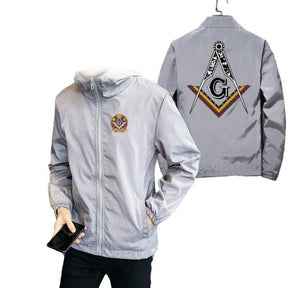 Master Mason Blue Lodge Jacket - Square & Compass G (Various Colors) - Bricks Masons