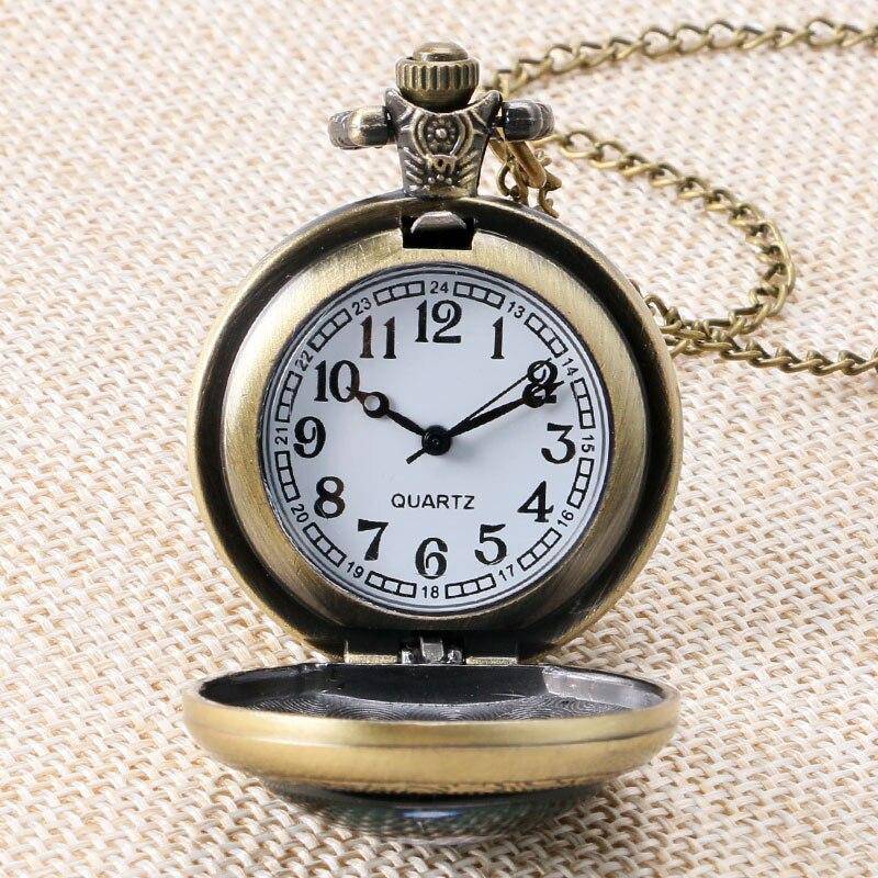 Master Mason Blue Lodge Pocket Watch - Full Hunter Vintage Design - Bricks Masons