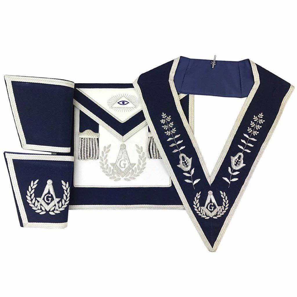 Master Mason Blue Lodge Regalia Set - Navy - Bricks Masons