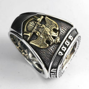 Master Mason Blue Lodge Ring - All Seeing Eye - Bricks Masons