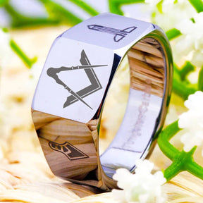 Master Mason Blue Lodge Ring - Various Sizes - Bricks Masons