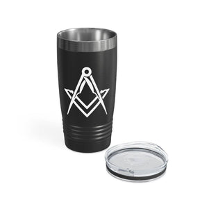 Master Mason Blue Lodge Ringneck Tumbler - Various Colors Square & Compass - Bricks Masons