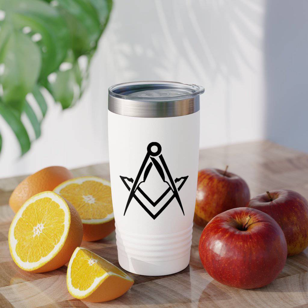 Master Mason Blue Lodge Ringneck Tumbler - Various Colors Square & Compass - Bricks Masons