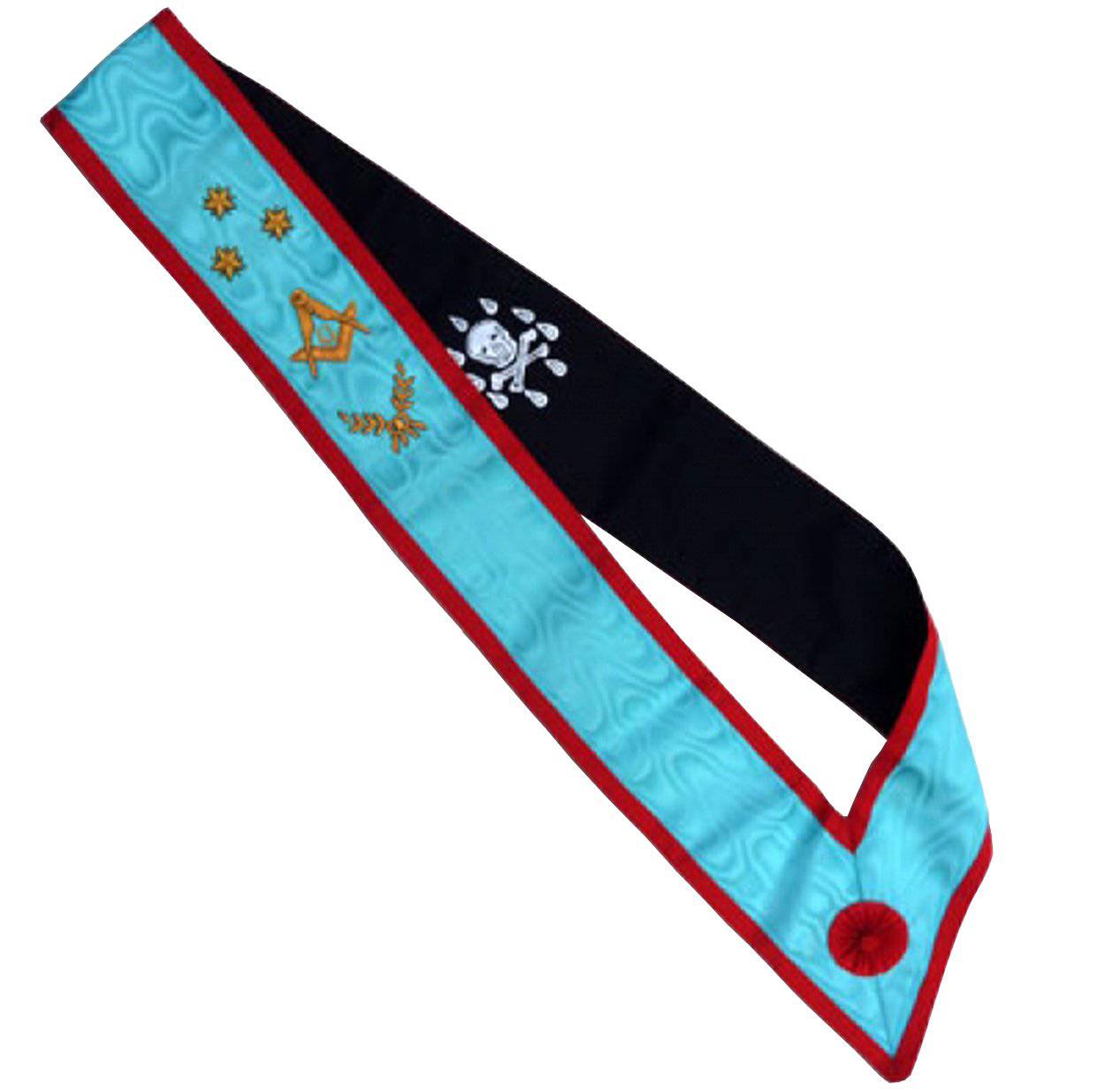 Master Mason Scottish Rite Sash - 3 Stars & Acacia - Bricks Masons