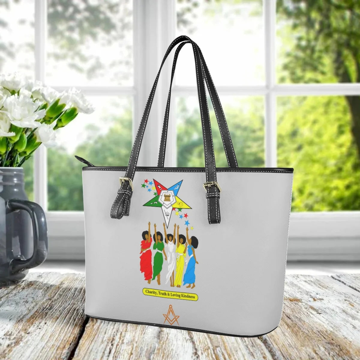 OES Handbag - Order Of Eastern Star Ladies - Bricks Masons