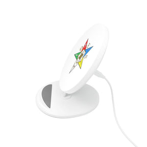 OES Wireless Charger - Colorful 5-Pointed Star - Bricks Masons