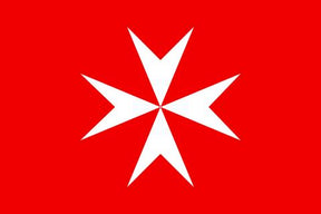 Order Of Malta Flag - Red - Bricks Masons