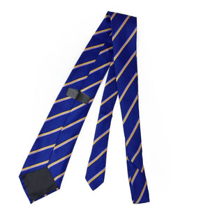 Order of The Secret Monitor AMD Necktie - Blue withe Stripes - Bricks Masons