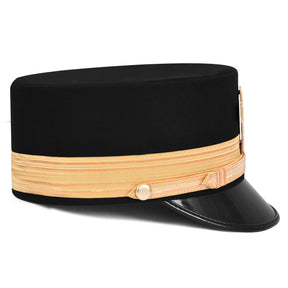 Past Commander Knights Templar Fatigue Cap - Gold Metal - Bricks Masons