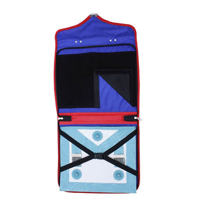 Past Master Blue Lodge Apron Case - Red Leather Different Sizes MM, WM, Provincial - Bricks Masons