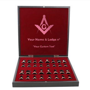 Personalized Marble Plated 20cm(7.87") Luxury Wood Chess Set - Bricks Masons