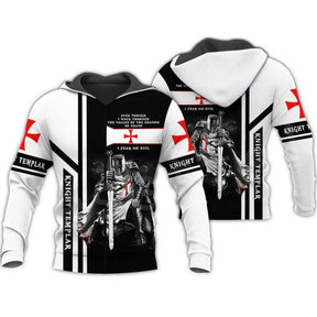 Knights Templar Commandery Hoodie - 3D Print Armor , Sweatshirts & Zipper