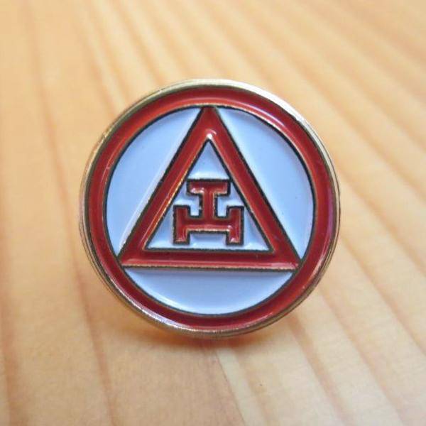 Royal Arch Chapter Lapel Pin - Metal Triple Tau