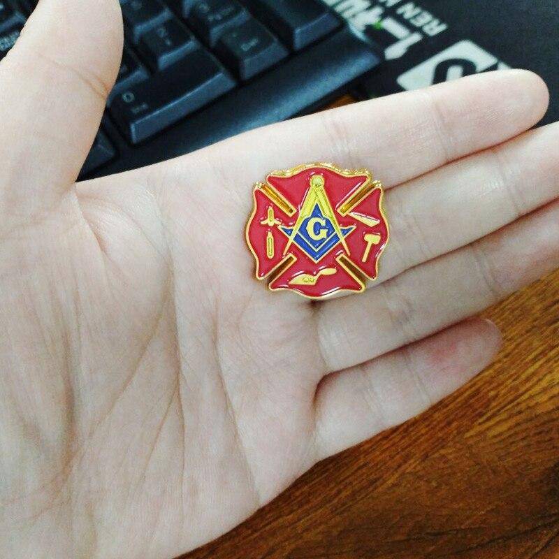 Knights Templar Commandery Lapel Pin - Fireman Fire Service First Responder