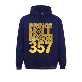 Master Mason Blue Lodge Hoodie - Prince Hall Mason 357 Square and Compass G [Multiple Colors]